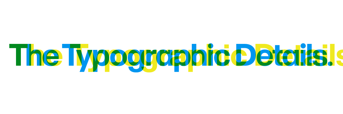 Type@Cooper - The Typographic Details